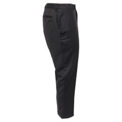 Pantaloni corti a righe sottili Tom Ford in lana nera