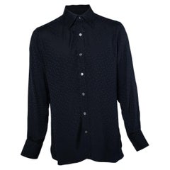 Tom Ford, polkadot shirt in black