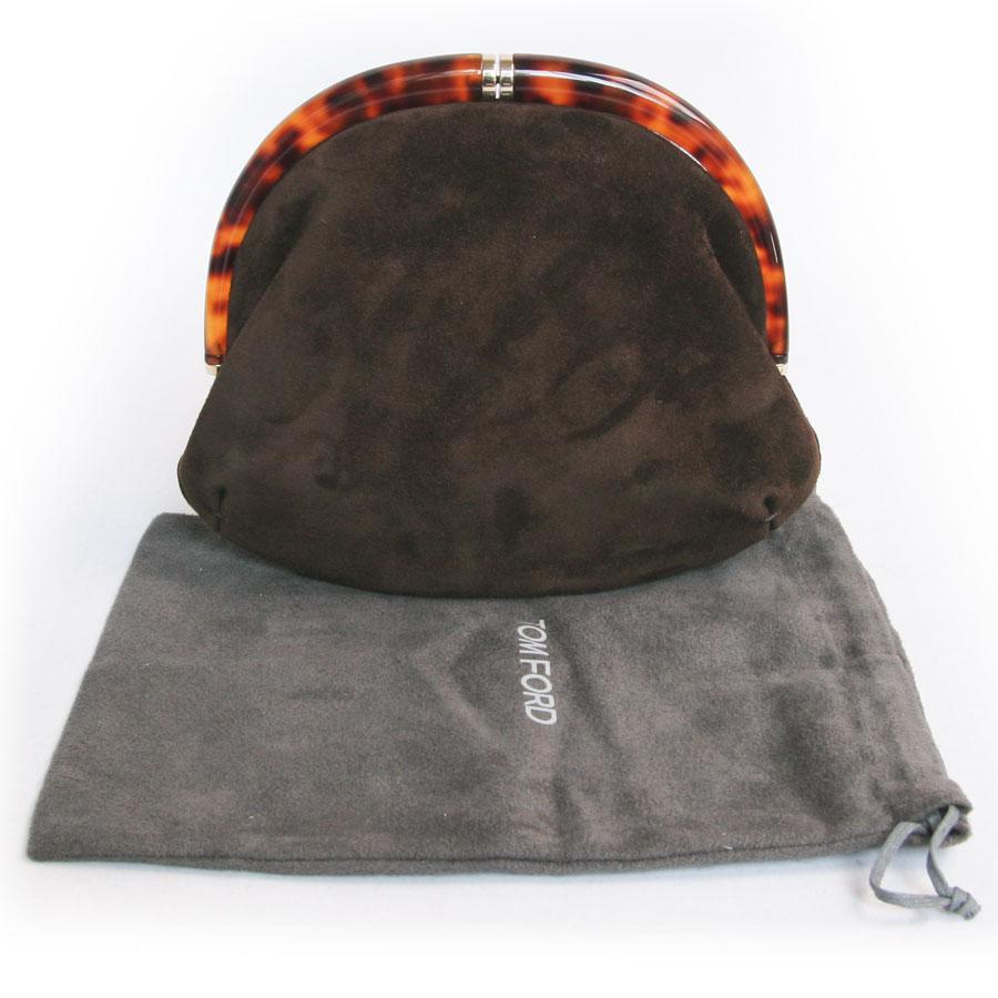 Tom Ford - Marsupio in pelle scamosciata marrone 2