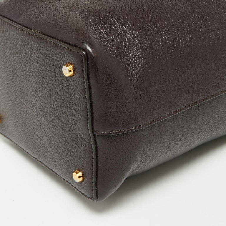 Tom Ford Prune Leather Double Tassel Bucket Bag For Sale at 1stDibs