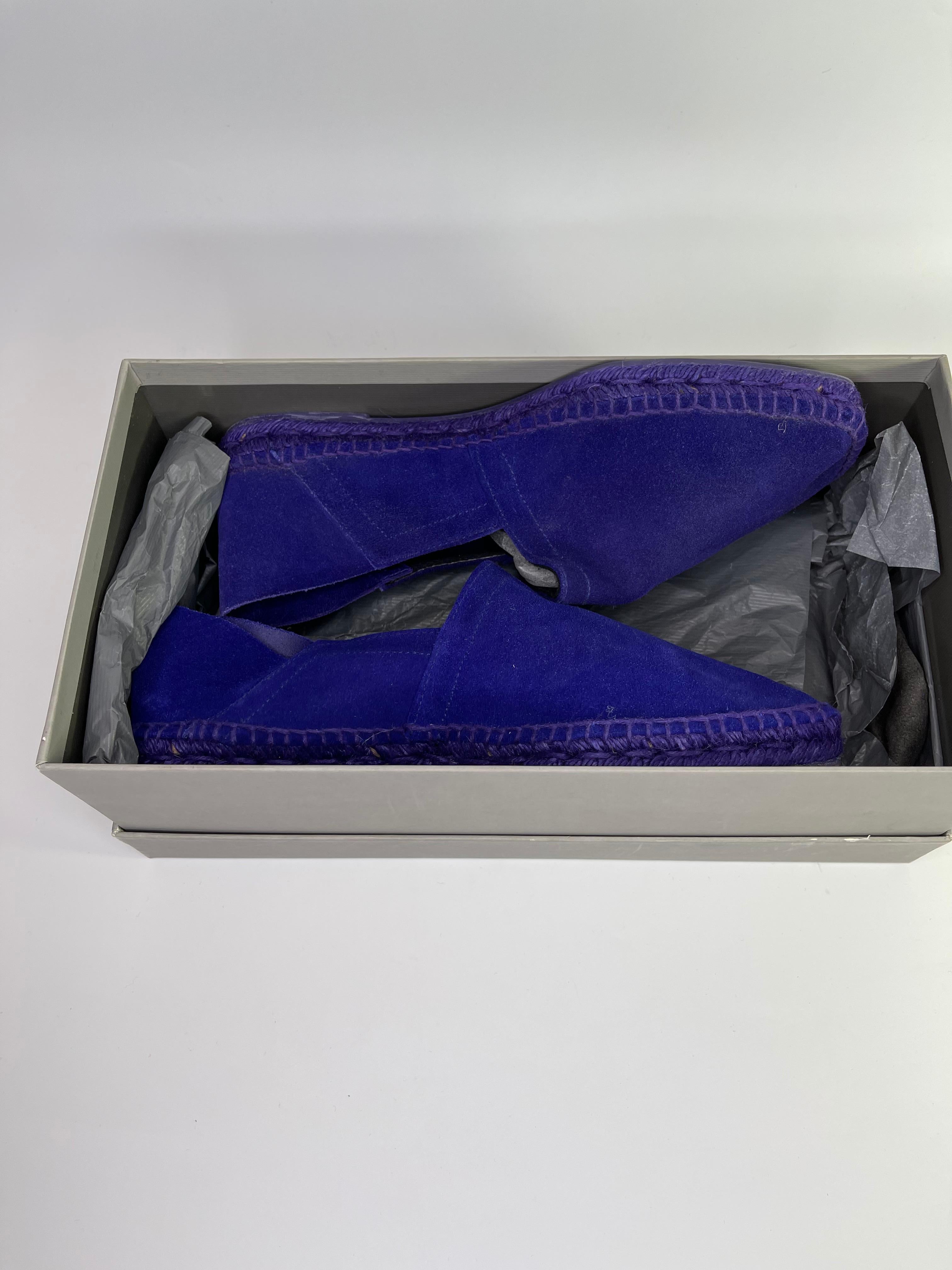 Tom Ford Purple Suede Barnes Espadrille Loafers (9 US) Mens In Excellent Condition In Montreal, Quebec