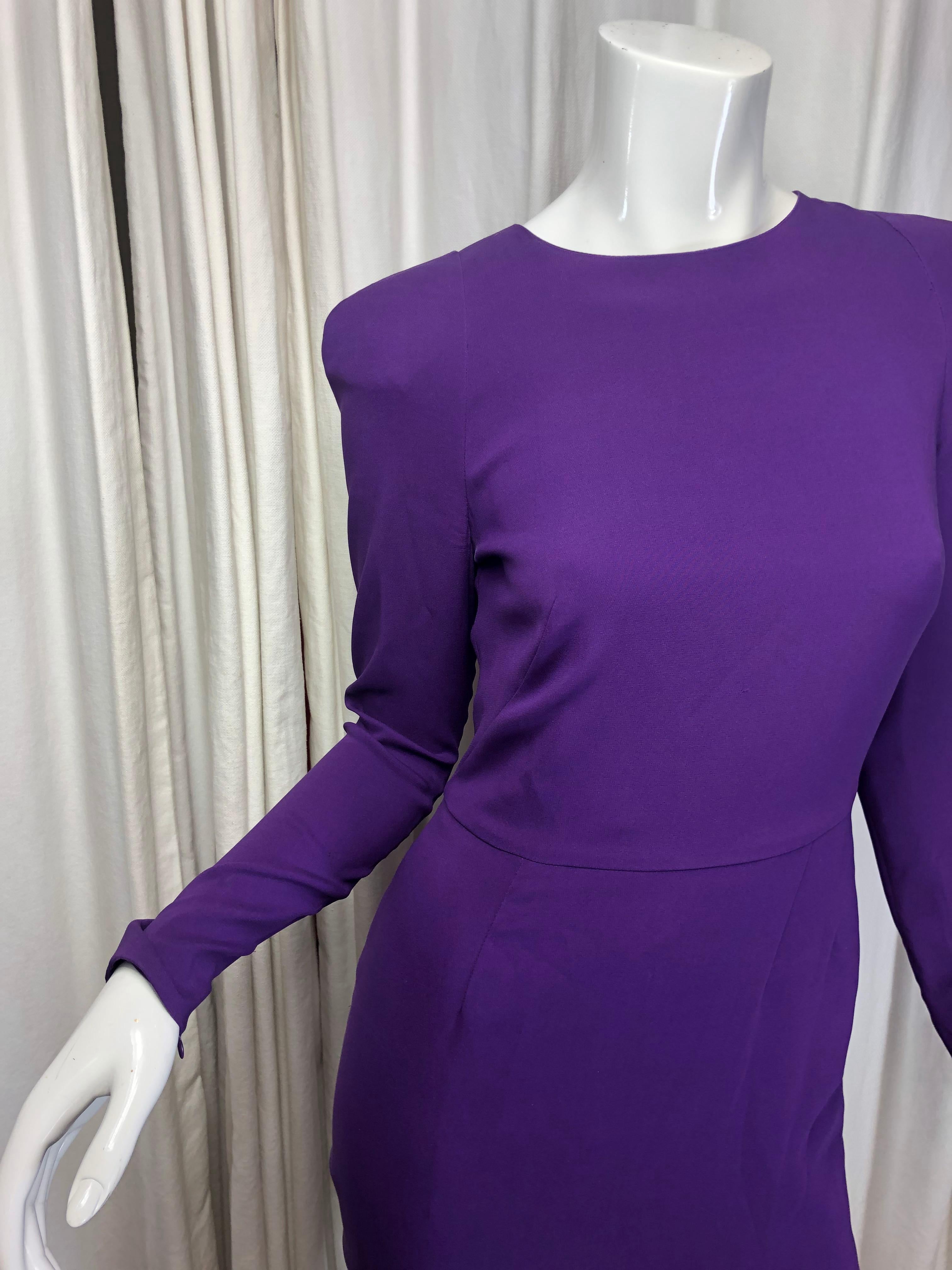 Tom Ford Purple Silk Dress In Good Condition In Bridgehampton, NY