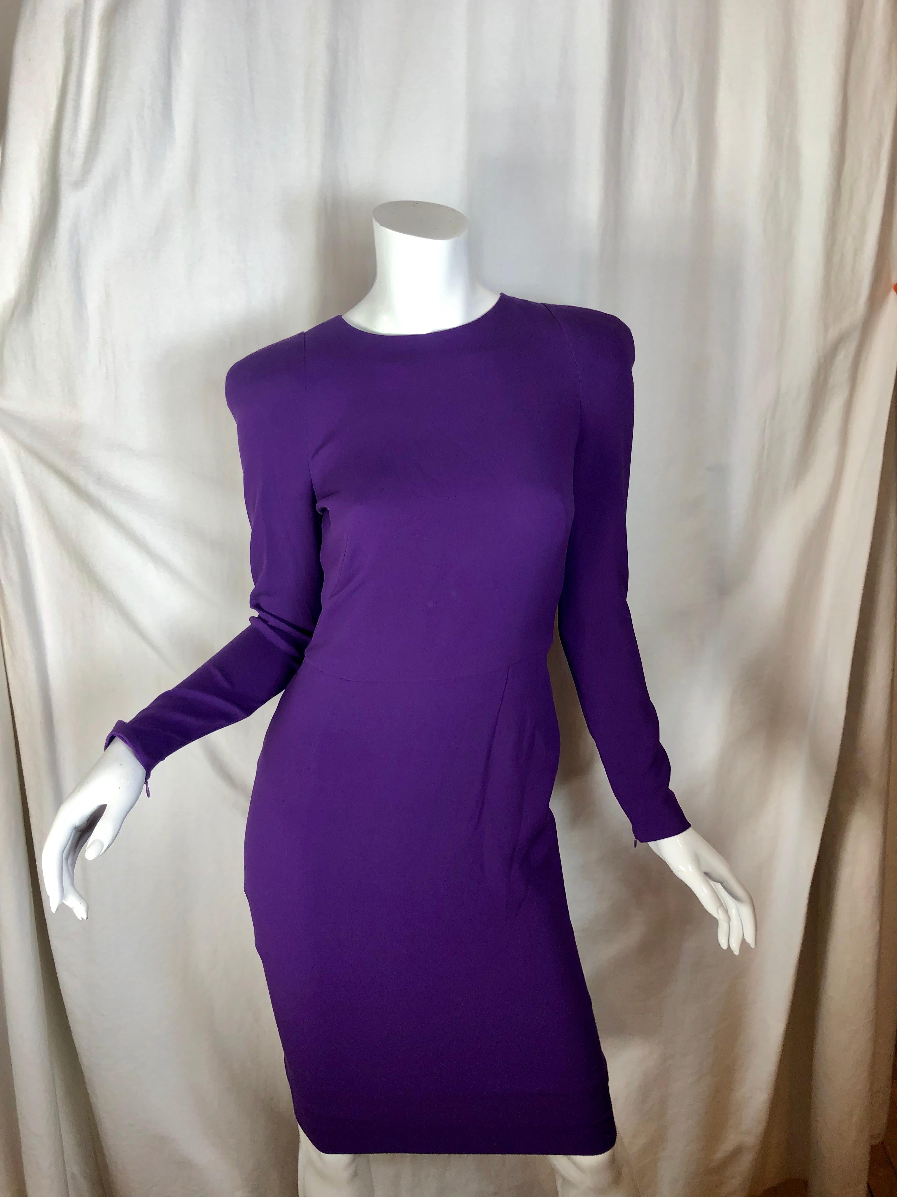 Tom Ford Purple Silk Dress 2