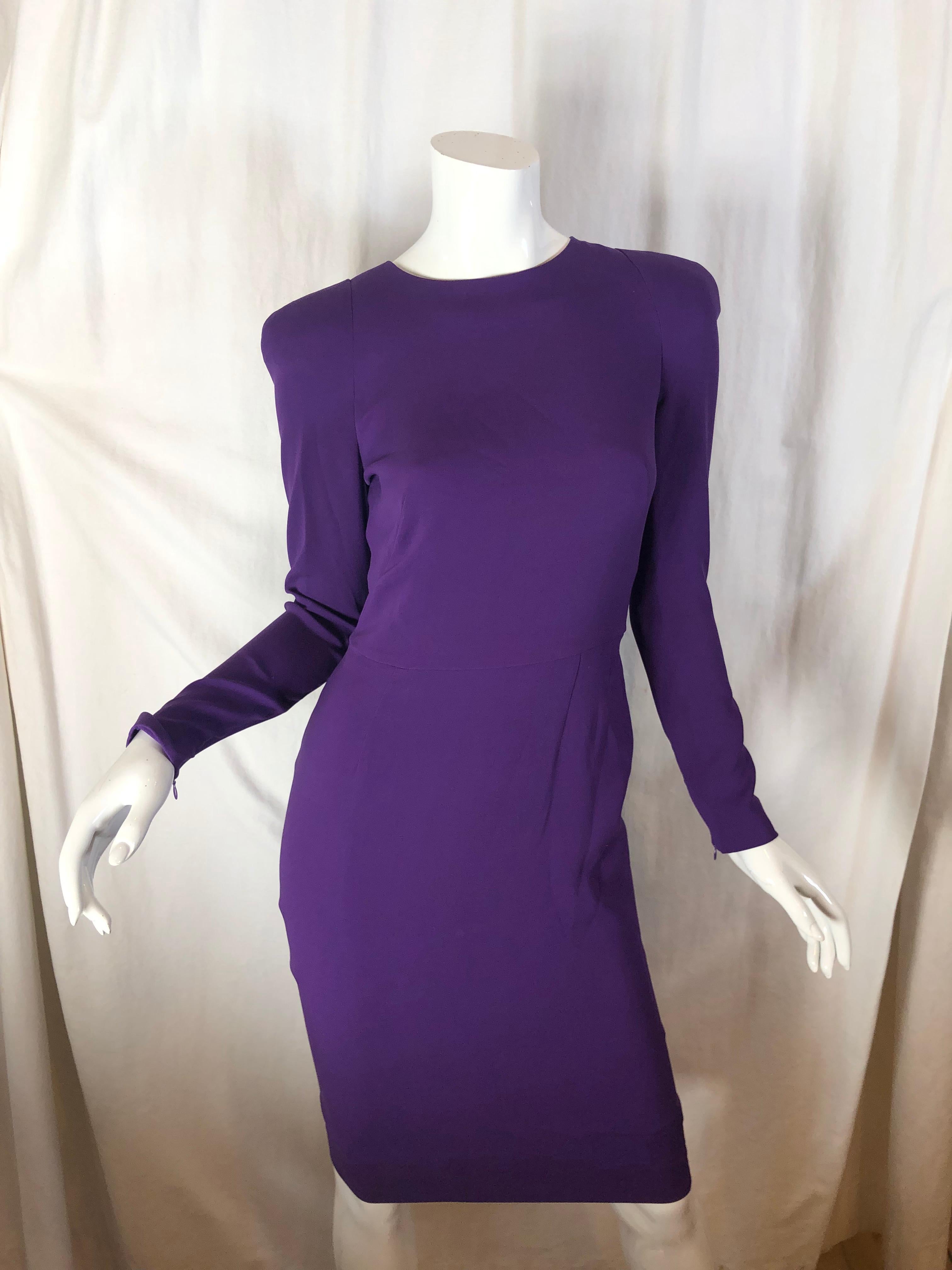 Tom Ford Purple Silk Dress 3