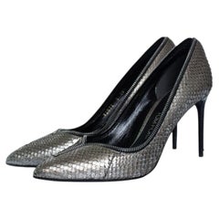 Tom Ford, Pythonschuh-Pumps mit metallischem Reißverschluss