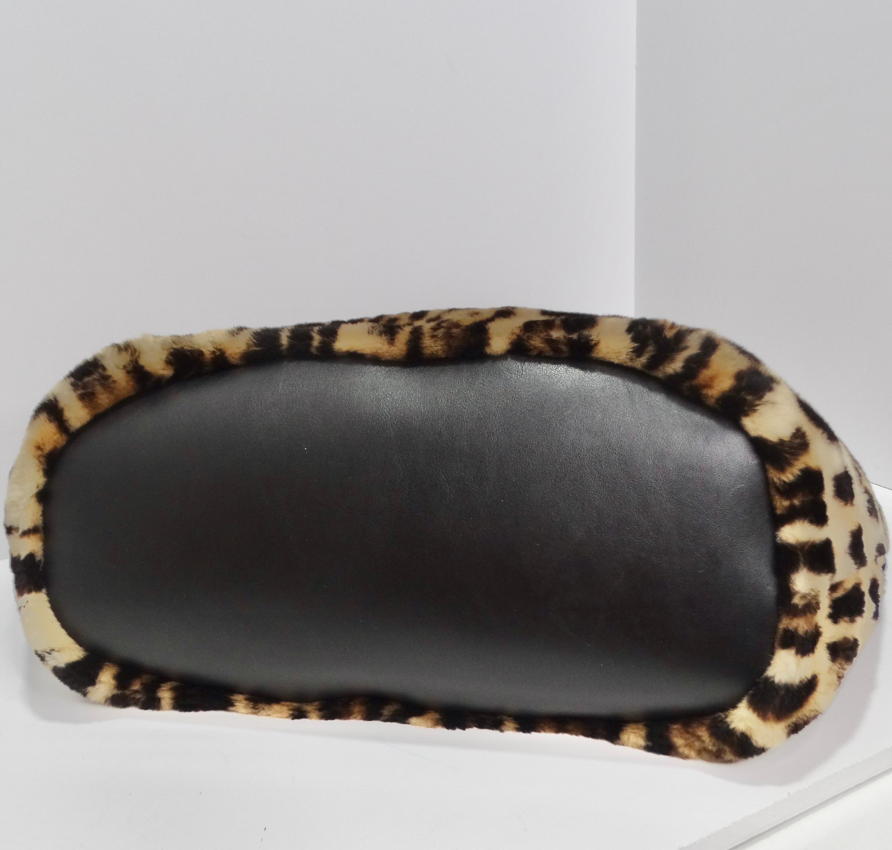 Tom Ford Rare sac à main en fourrure imprimé léopard en vente 1