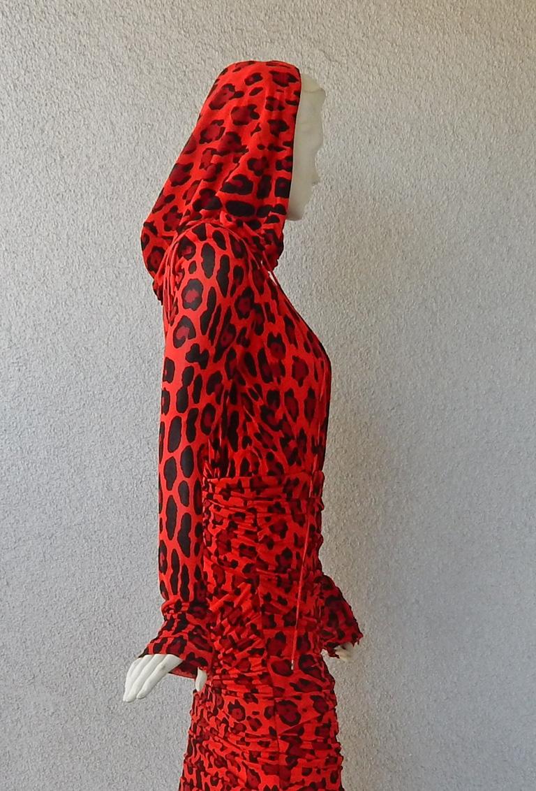 Tom Ford Red Cheetah Dress   For Sale 2