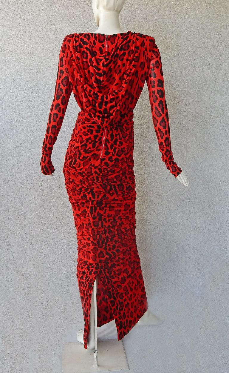 Tom Ford Red Cheetah Dress   For Sale 4