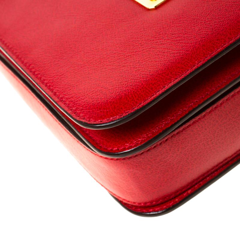 Tom Ford Red Leather Large Natalia Shoulder Bag 3
