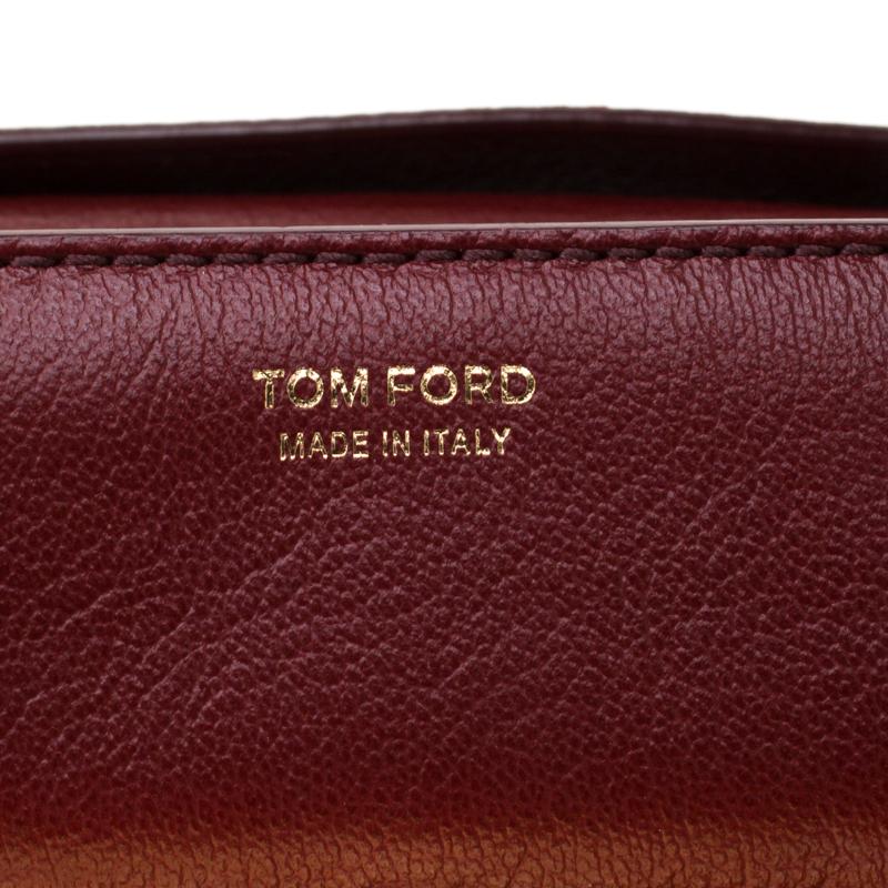 Women's Tom Ford Red Leather Small Natalia Crossbody Bag