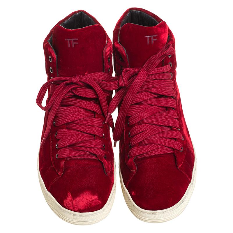 red velvet sneakers