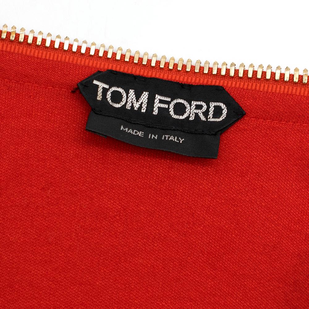 Tom Ford Red Zip Around Cardigan SIZE 36 FR 1
