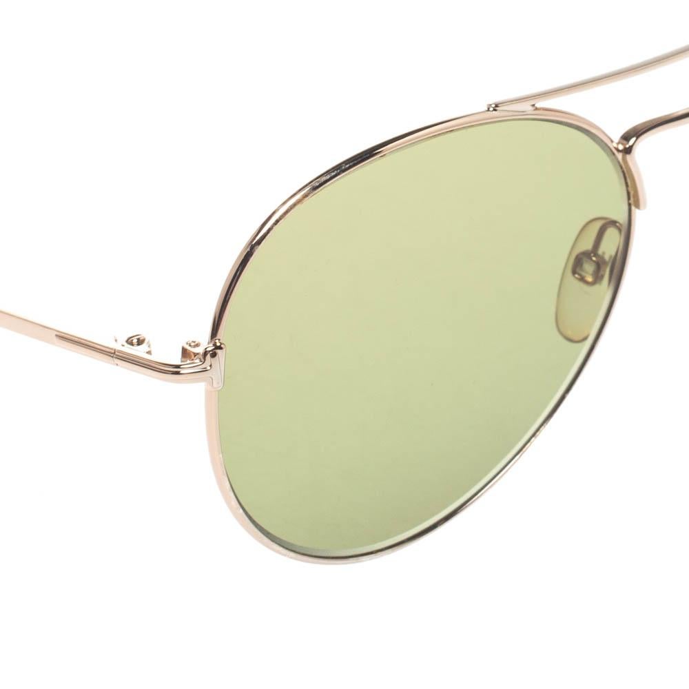 Tom Ford Rose Gold Tone/ Green TF551 Aviator Sunglasses 1