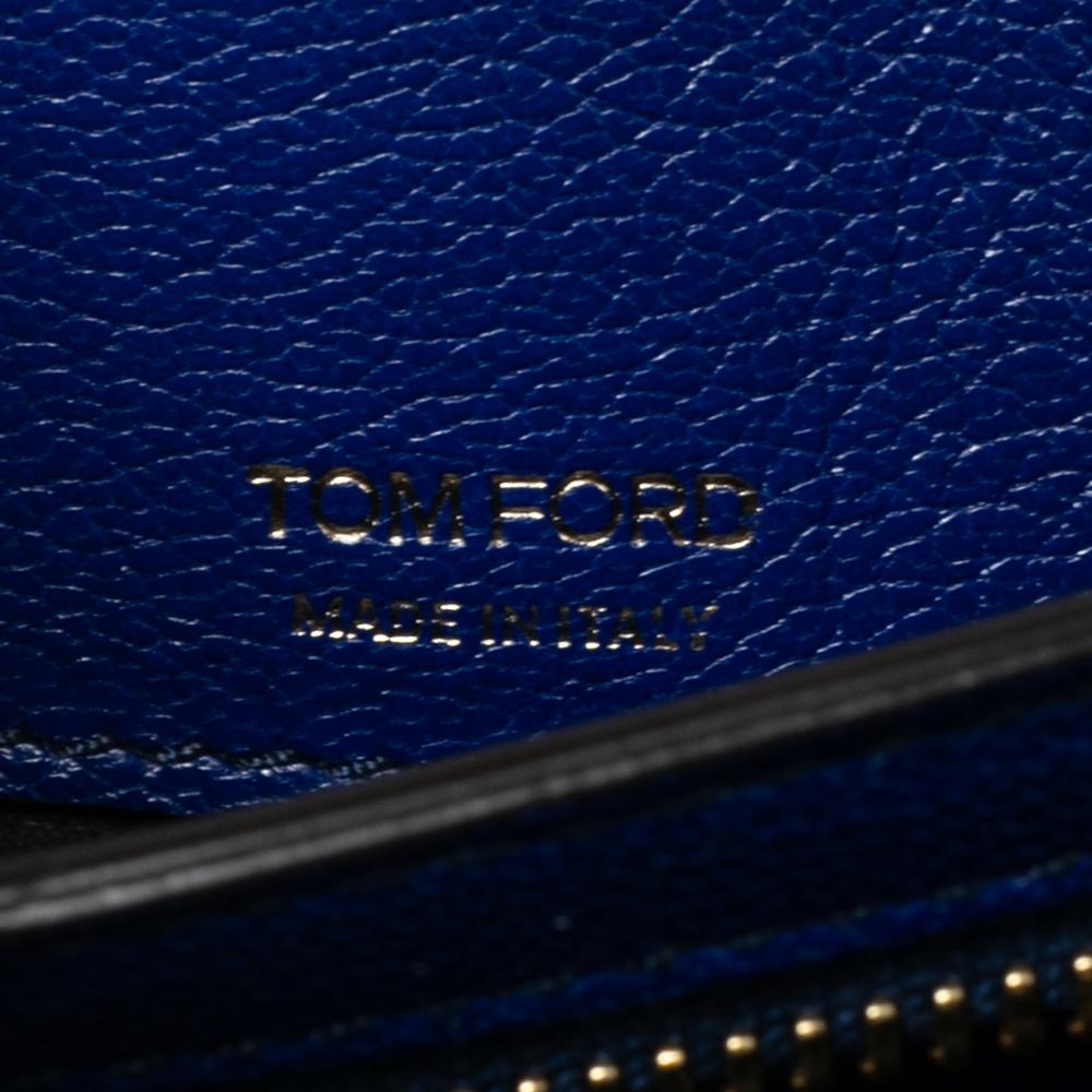 Tom Ford Royal Blue Suede and Leather Small Natalia Shoulder Bag 3