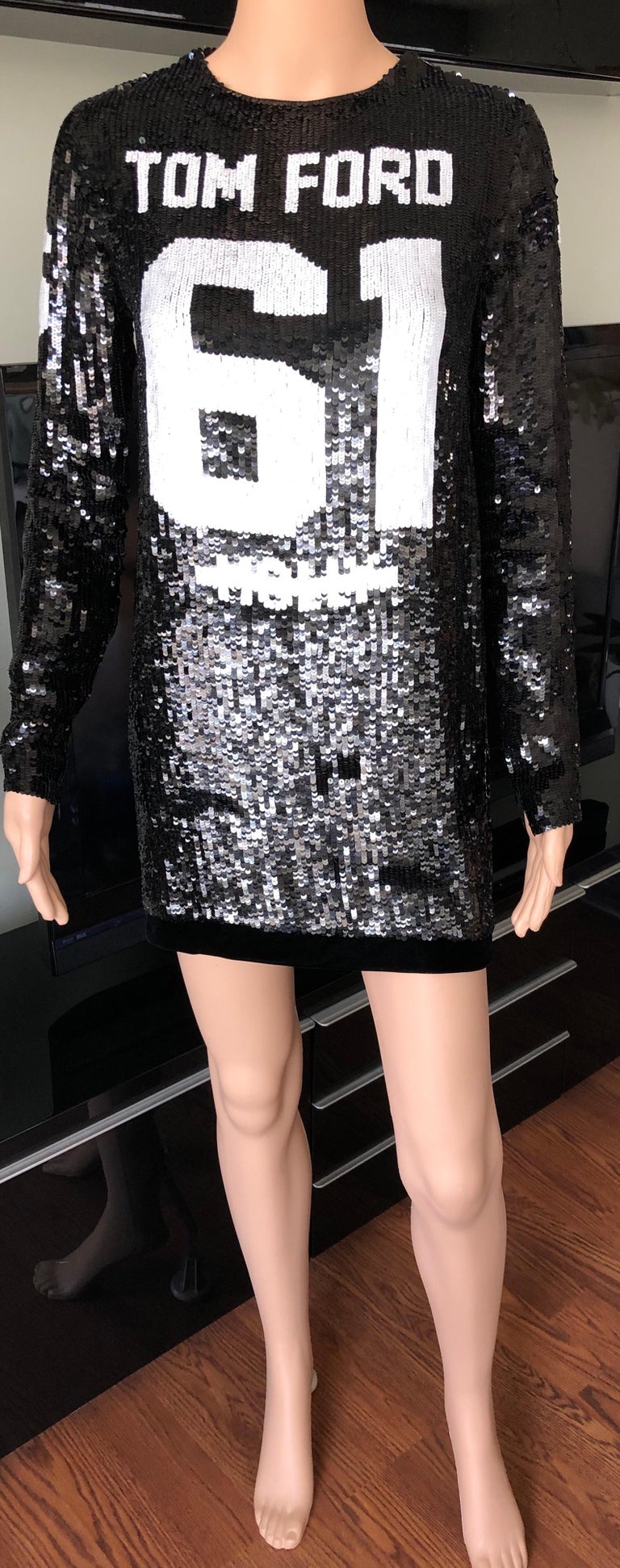 Tom Ford Runway MOLLY 61 Sequin Embellished Mini Dress at 1stDibs | tom ford  61 molly, tom ford 61 sequin dress, tom ford molly dress