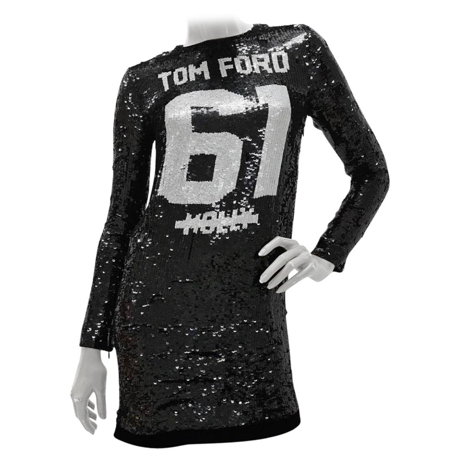 Tom Ford Runway MOLLY 61 Sequin Embellished Mini Dress at 1stDibs