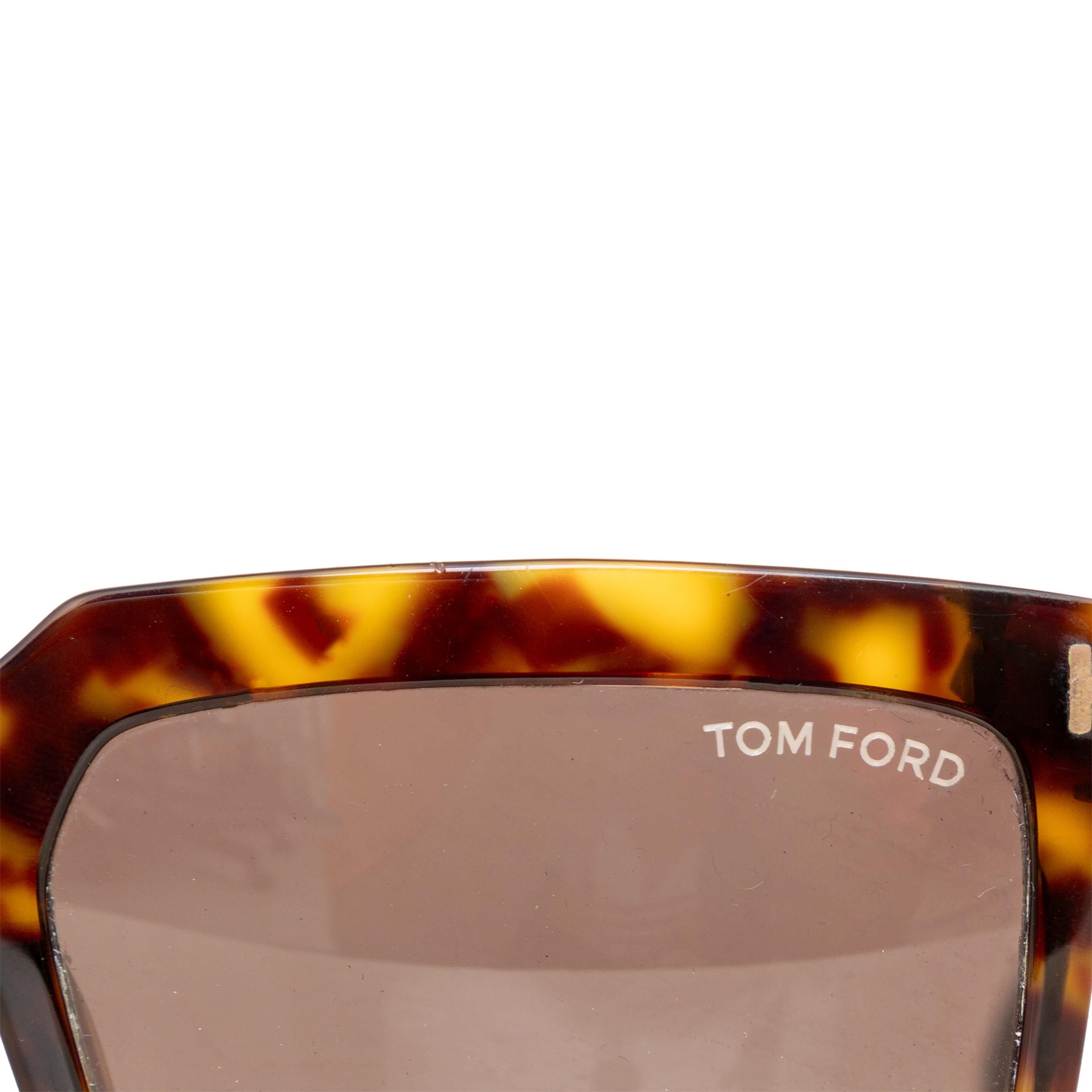 Lunettes de soleil carrées Tom Ford Sabrina - '20s Unisexe en vente