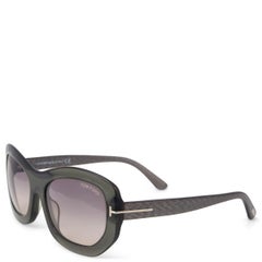 TOM FORD sage green AMY Oval Sunglasses TF382