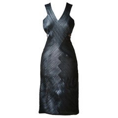 Tom Ford Semi-Sheer Patent-Leather Dress