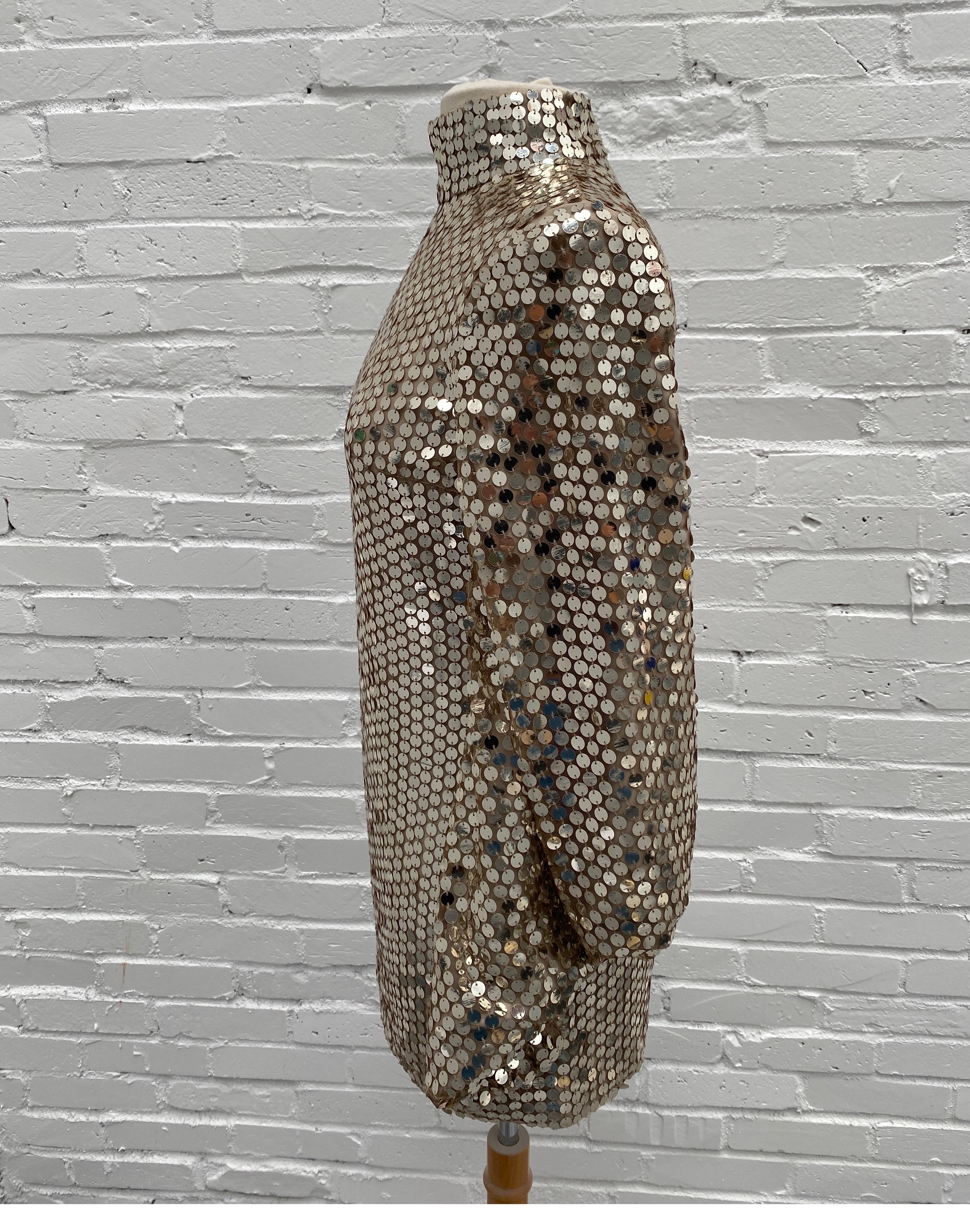 Tom Ford Couture Sequin Dress. Gorgeous sequins. Champagne gold color. Size XS. Size 0-2. Brand new condition. Mini dress. Retail $9500. Guaranteed authentic. 