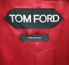 TOM FORD Shelton Shawl Collar Velvet Red Sport Coat Tuxedo Dinner Jacket