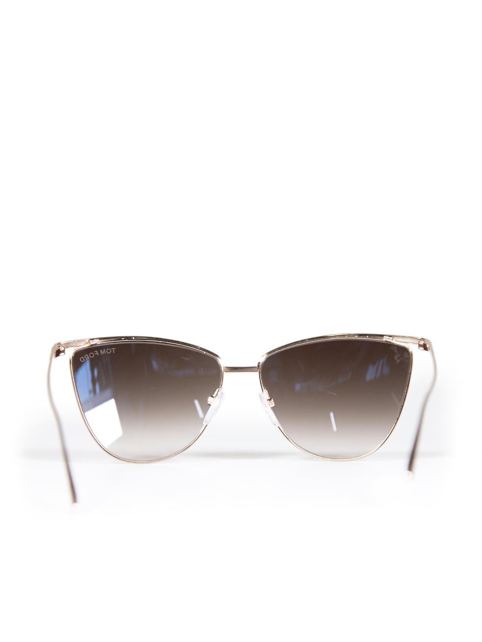 Women's Tom Ford Shiny Rose Gold Veronica Sunglasses For Sale