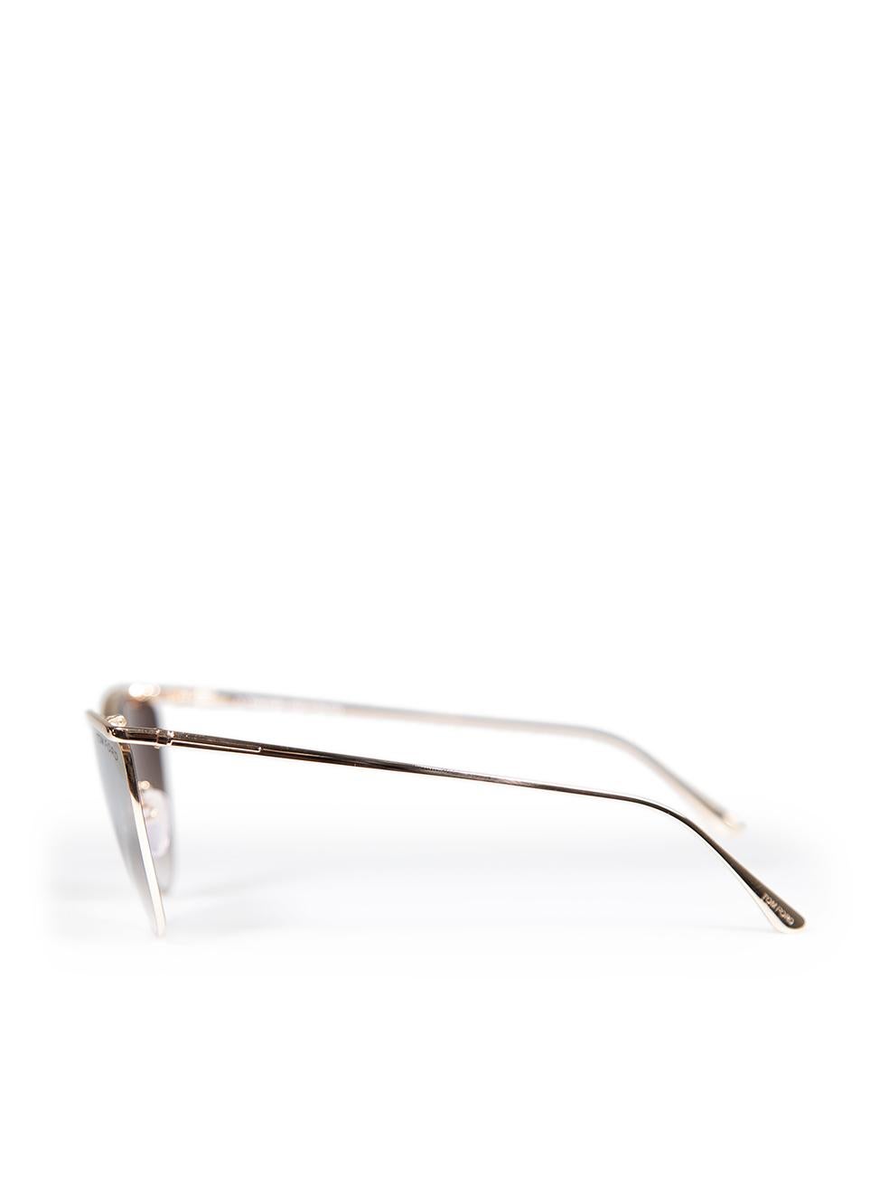 Tom Ford Shiny Rose Gold Veronica Sunglasses For Sale 1