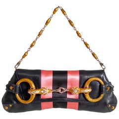 Tom Ford Umhängetasche für Gucci aus schwarzem Leder:: 1990