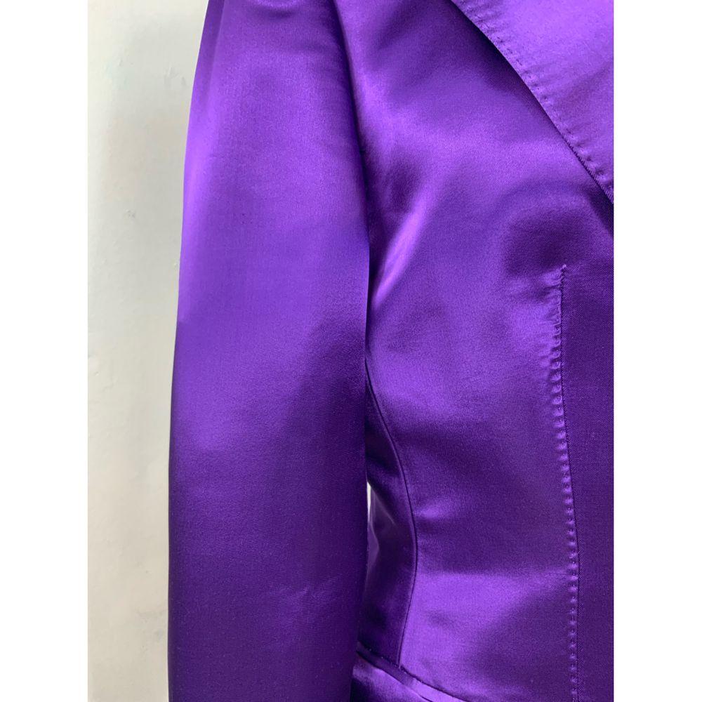 silk purple blazer