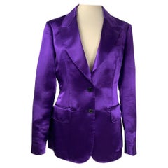 Tom Ford Silk Blazer in Purple