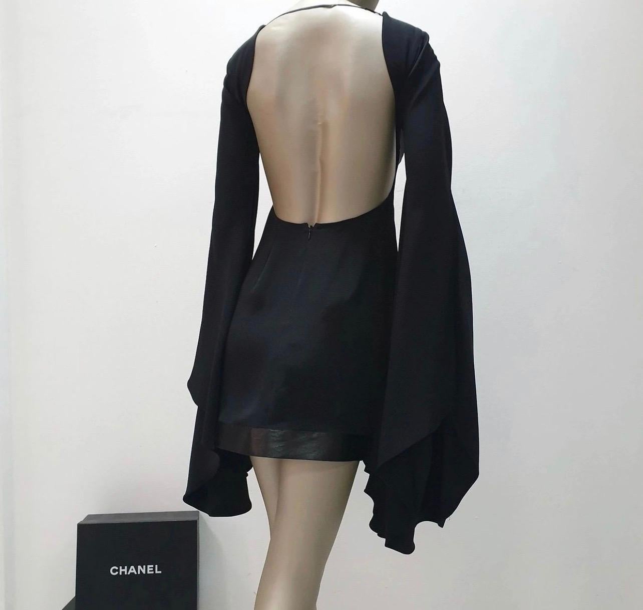Tom Ford Silk Butterfly Mini Dress  In Good Condition In Krakow, PL