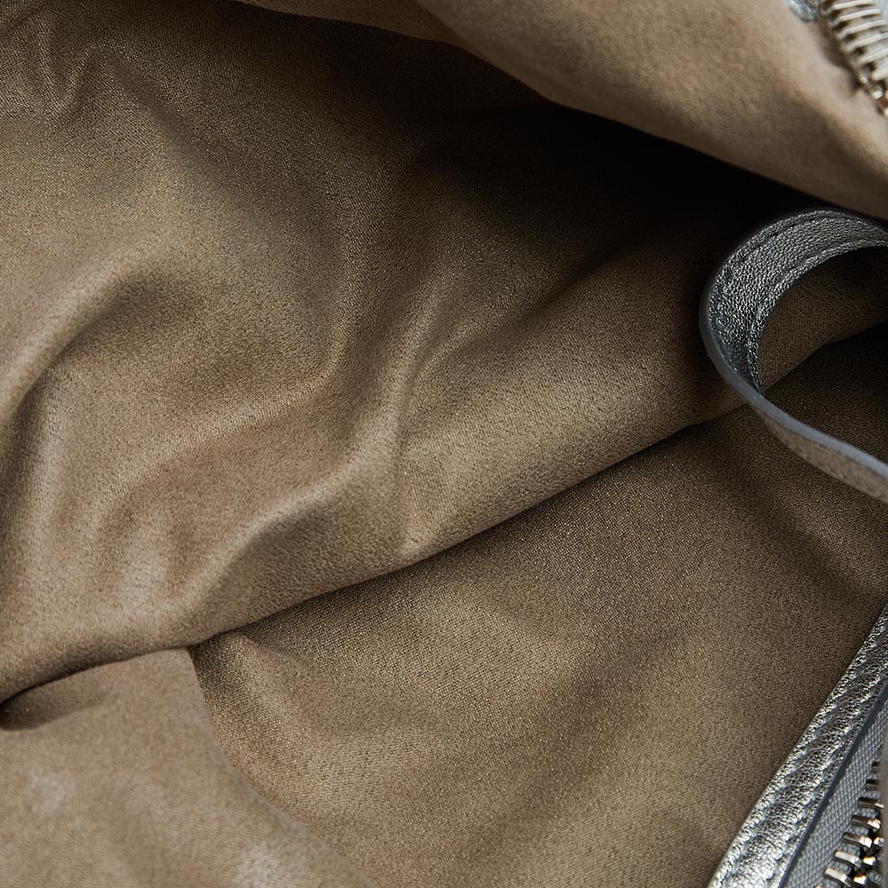 Women's Tom Ford Silver Leather Alix Studded Shoulder Bag