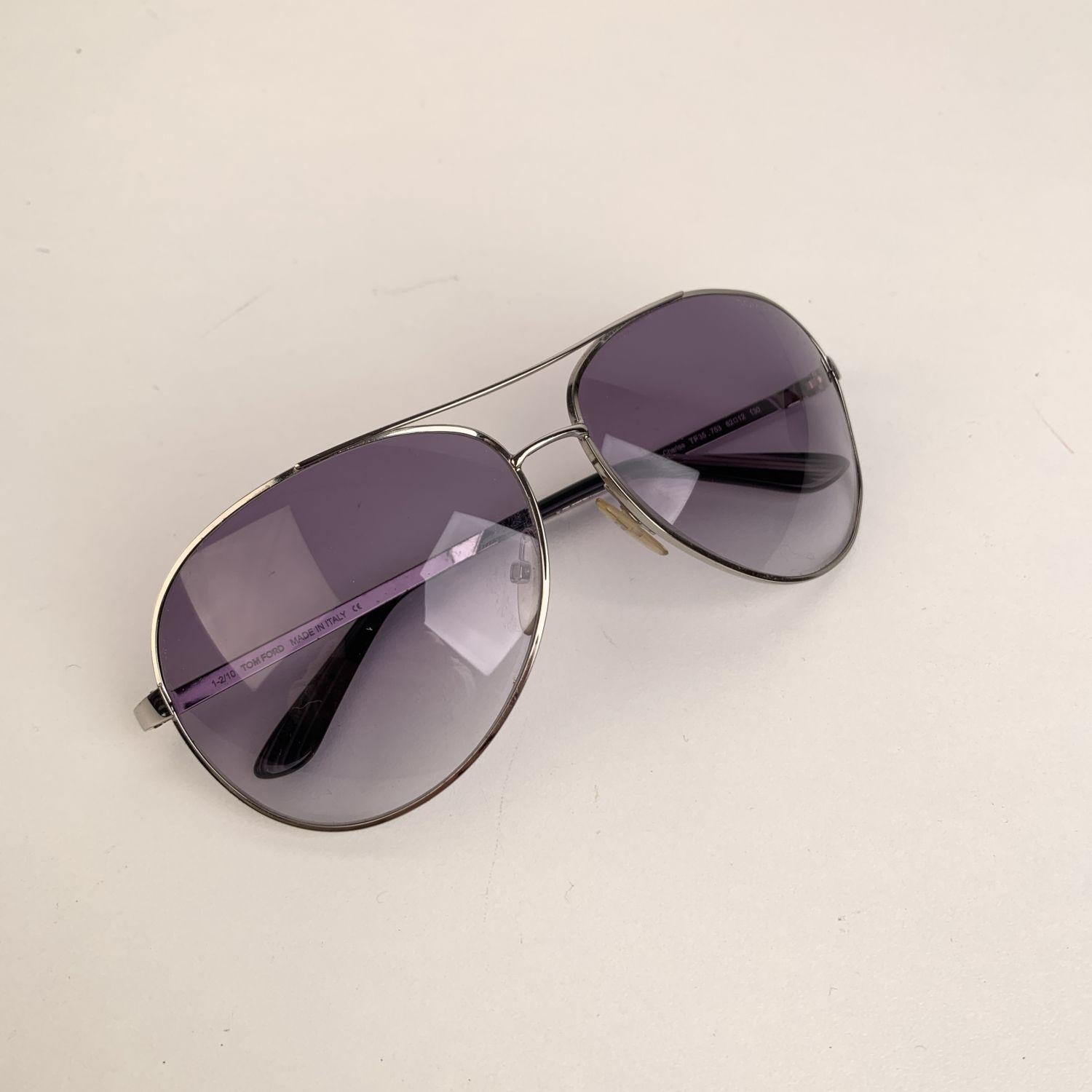 - Charles TF 35 - 753 sunglasses by Tom Ford
- Silver metal aviator frame
- Gradient 100% UV protection lenses
- Made in Italy
- Serial & ref. numbers printed internally
- OrigInal TOM FORD box and hardcase are included





Details

MATERIAL:
