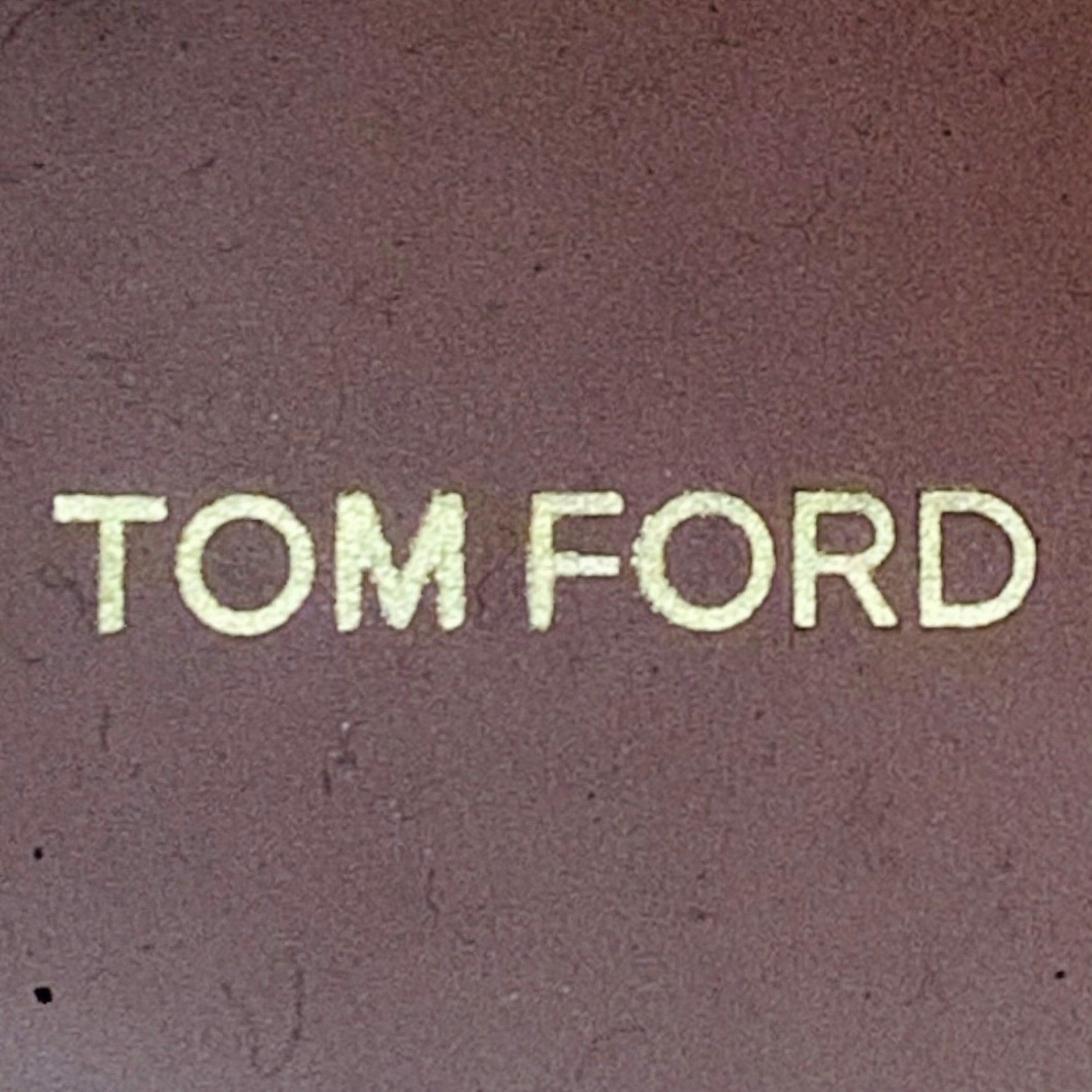 TOM FORD Size 10 Black Leather Side Zipper Boots For Sale 3
