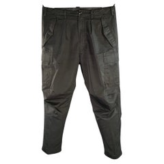 TOM FORD Size 36 Black Cotton Zip Fly Casual Pants
