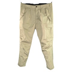 TOM FORD Size 36 Green Cotton Zip Fly Casual Pants