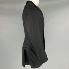TOM FORD Size 38 Grey Wool Peak Lapel Sport Coat