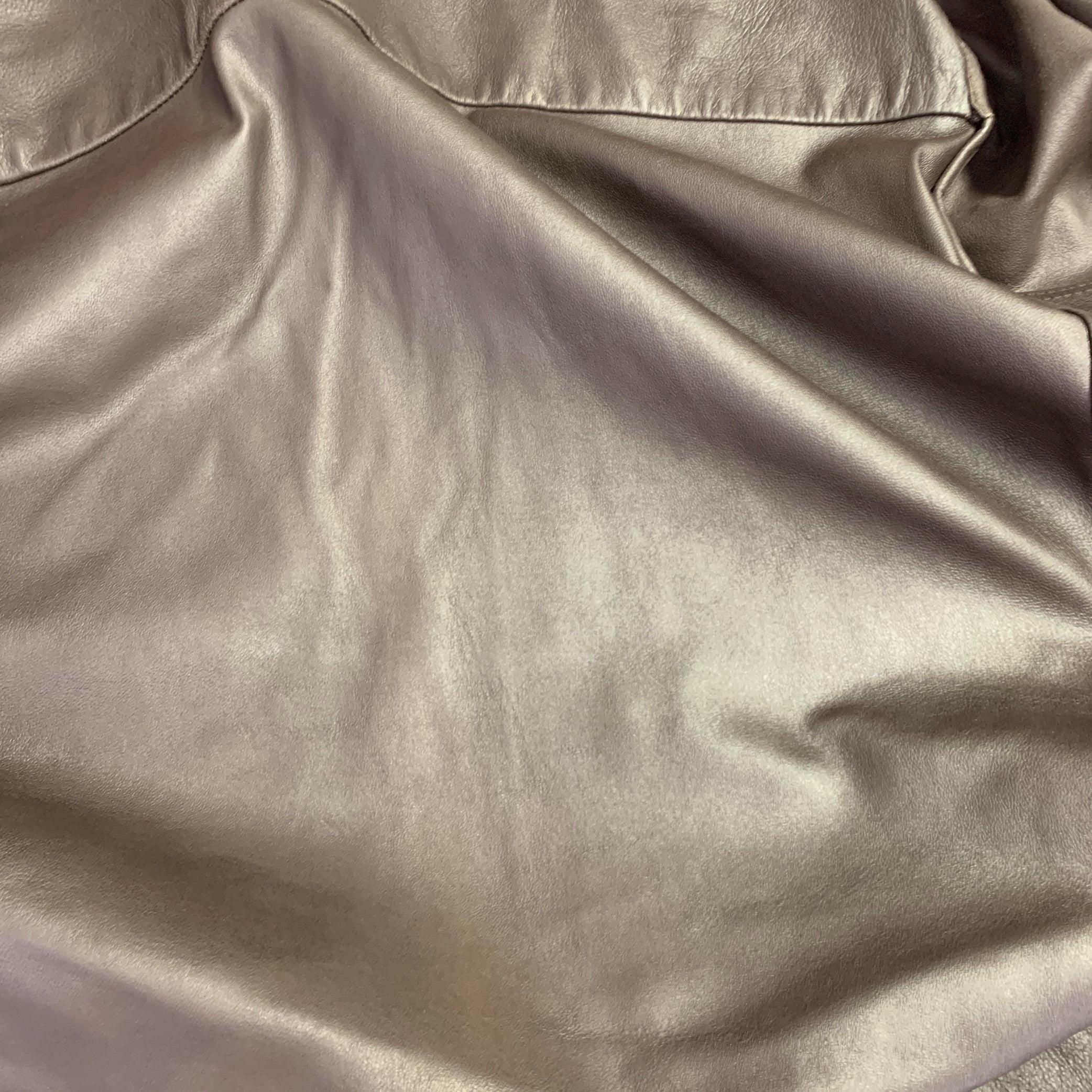 TOM FORD Size 46 Brown Lambskin Suede Shirt Jacket For Sale 2