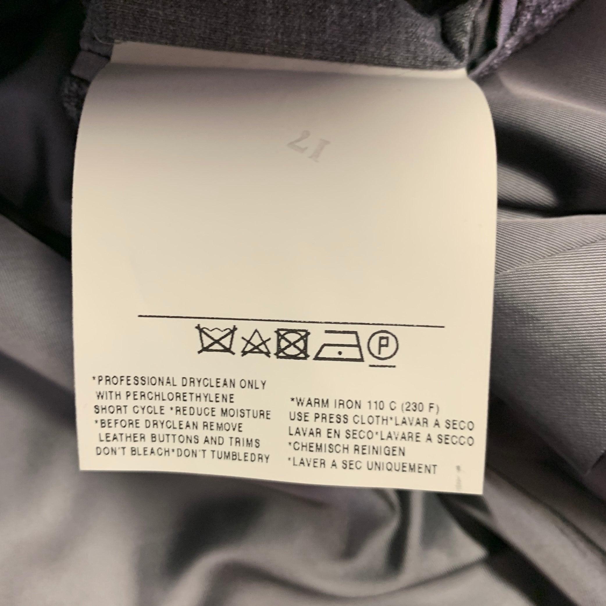 TOM FORD Talla 48 Chaquetón Seda Gris Cachemira Solapa de Pico en venta 4