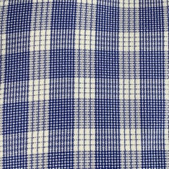 TOM FORD Size L Blue White Plaid Cotton Curved Cutaway Long Sleeve Shirt