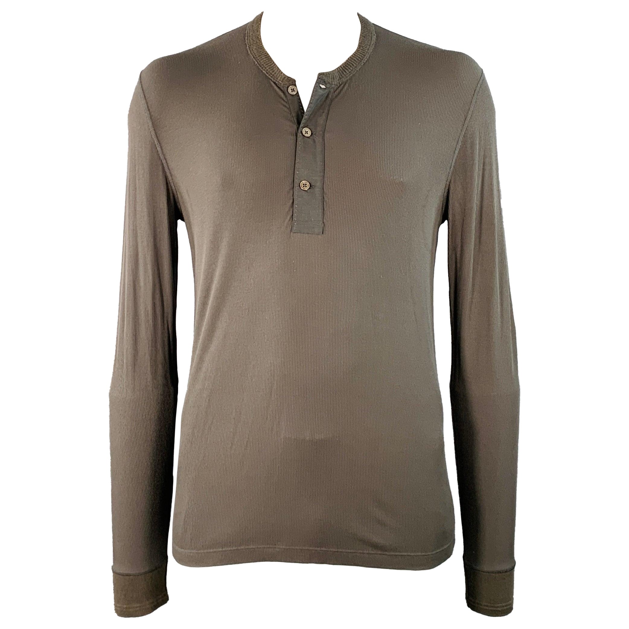 Tom Ford Taglia L Greene & Greene & Greene Pullover a coste in misto Modal