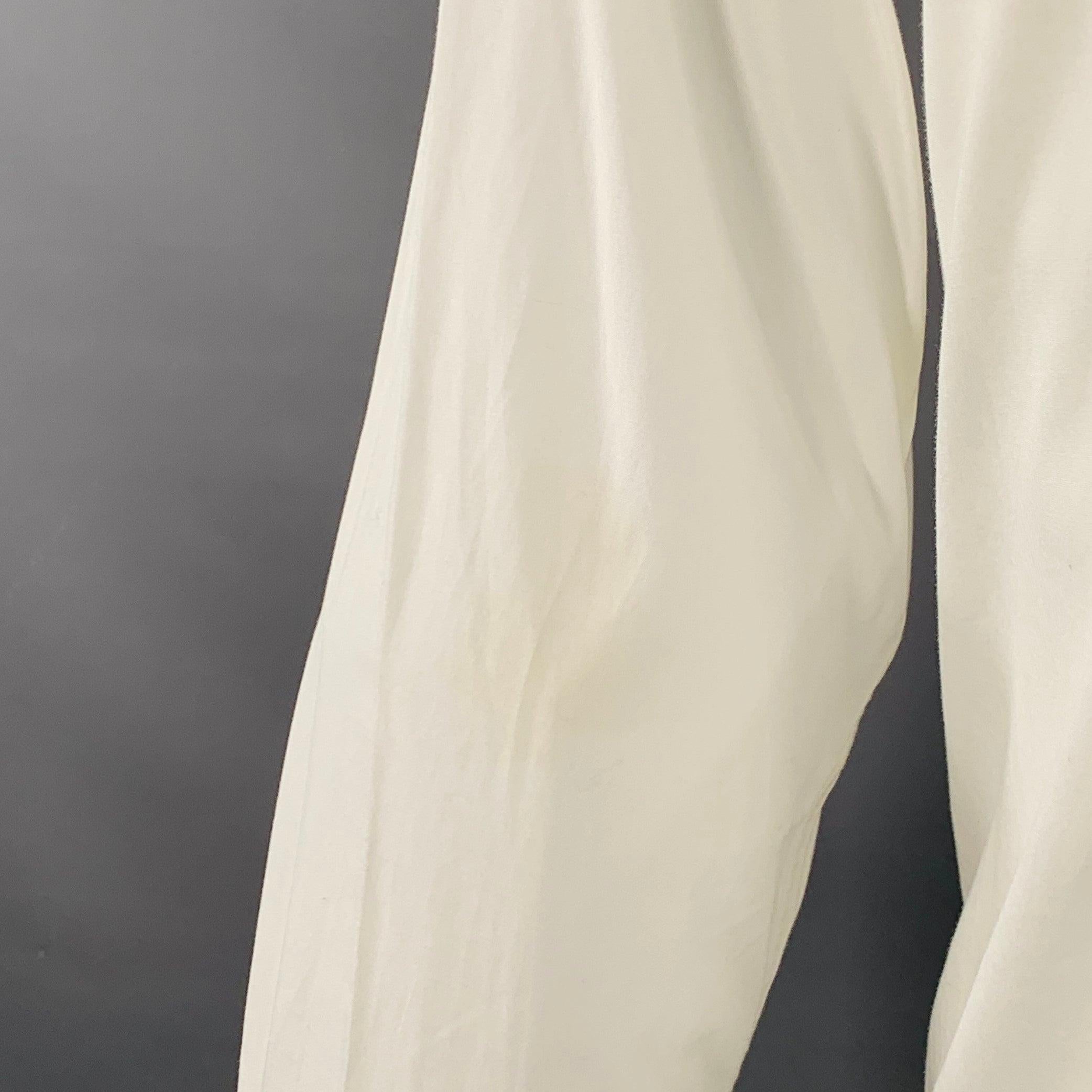 TOM FORD Size M White Cotton Curved Cutaway French Cuffs Long Sleeve Shirt In Good Condition In San Francisco, CA