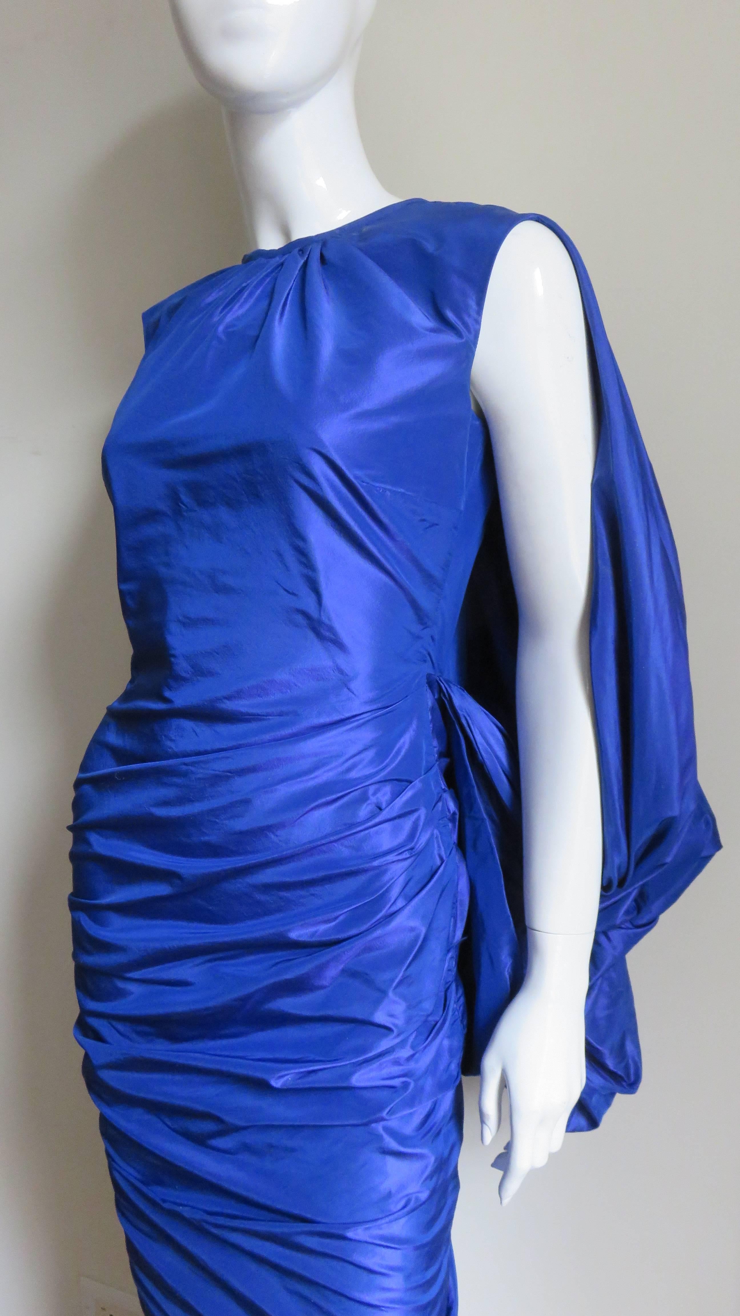 Tom Ford Stunning Drape Back Ruched Dress In Excellent Condition In Water Mill, NY