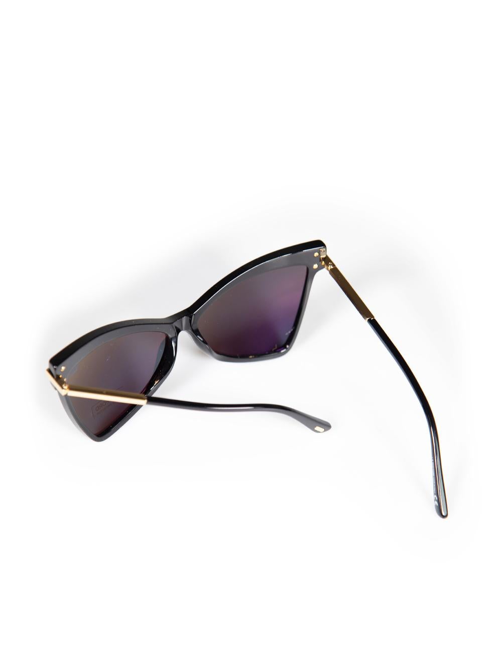 Tom Ford Tallulah Shiny Black Butterfly Sunglasses For Sale 3