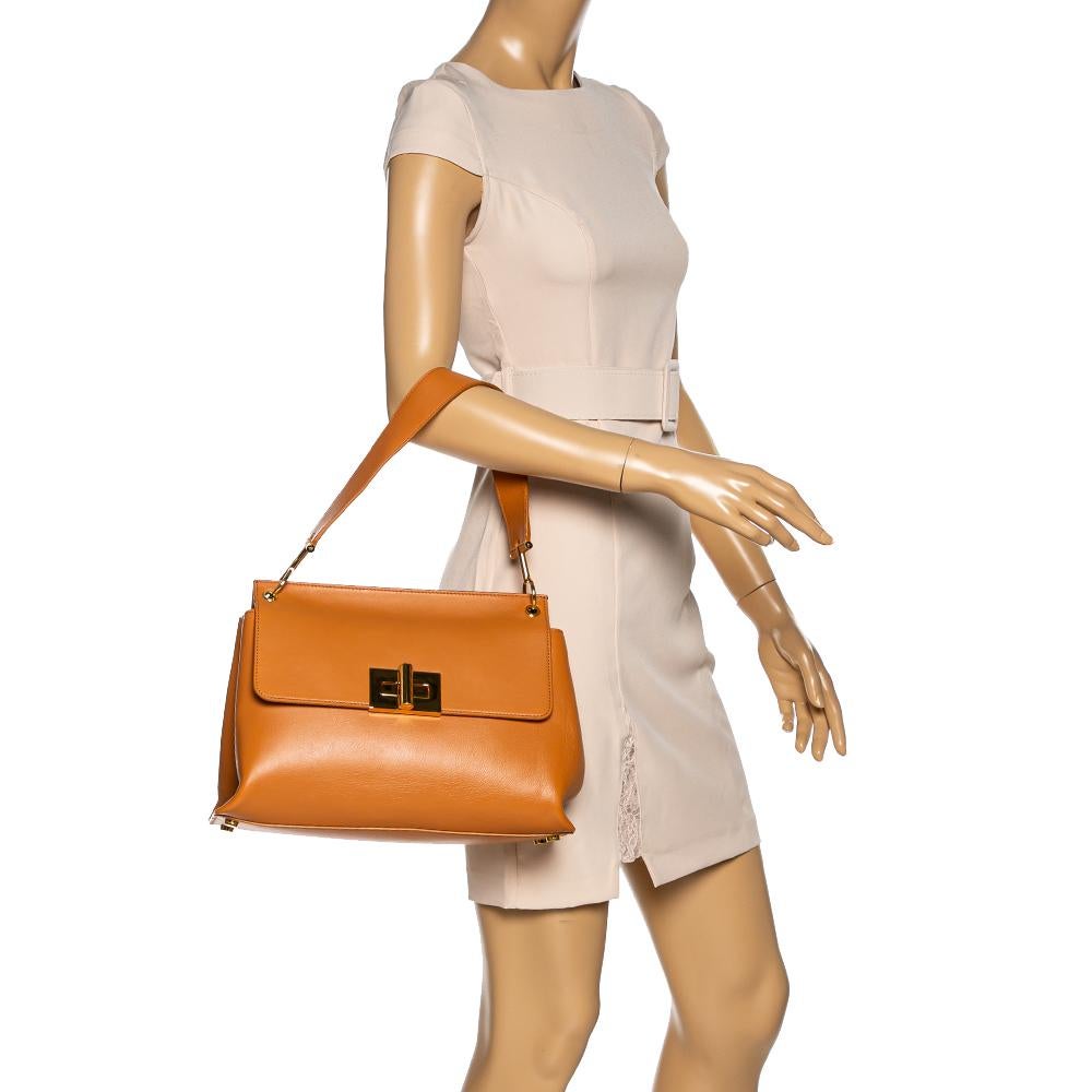 Brown Tom Ford Tan Leather Natalia Shoulder Bag