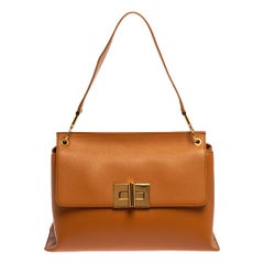 Tom Ford Tan Leather Natalia Shoulder Bag