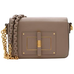 Tom Ford Taupe Small Chain Natalia Shoulder Bag