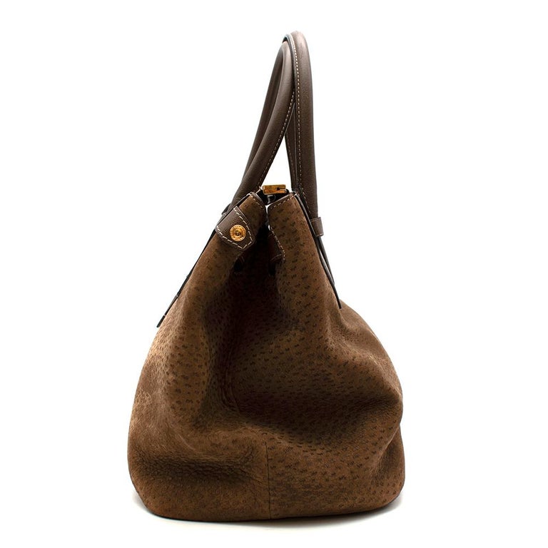 Tom Ford Textured Suede and Leather Brown Tote Bag at 1stDibs | tom ...