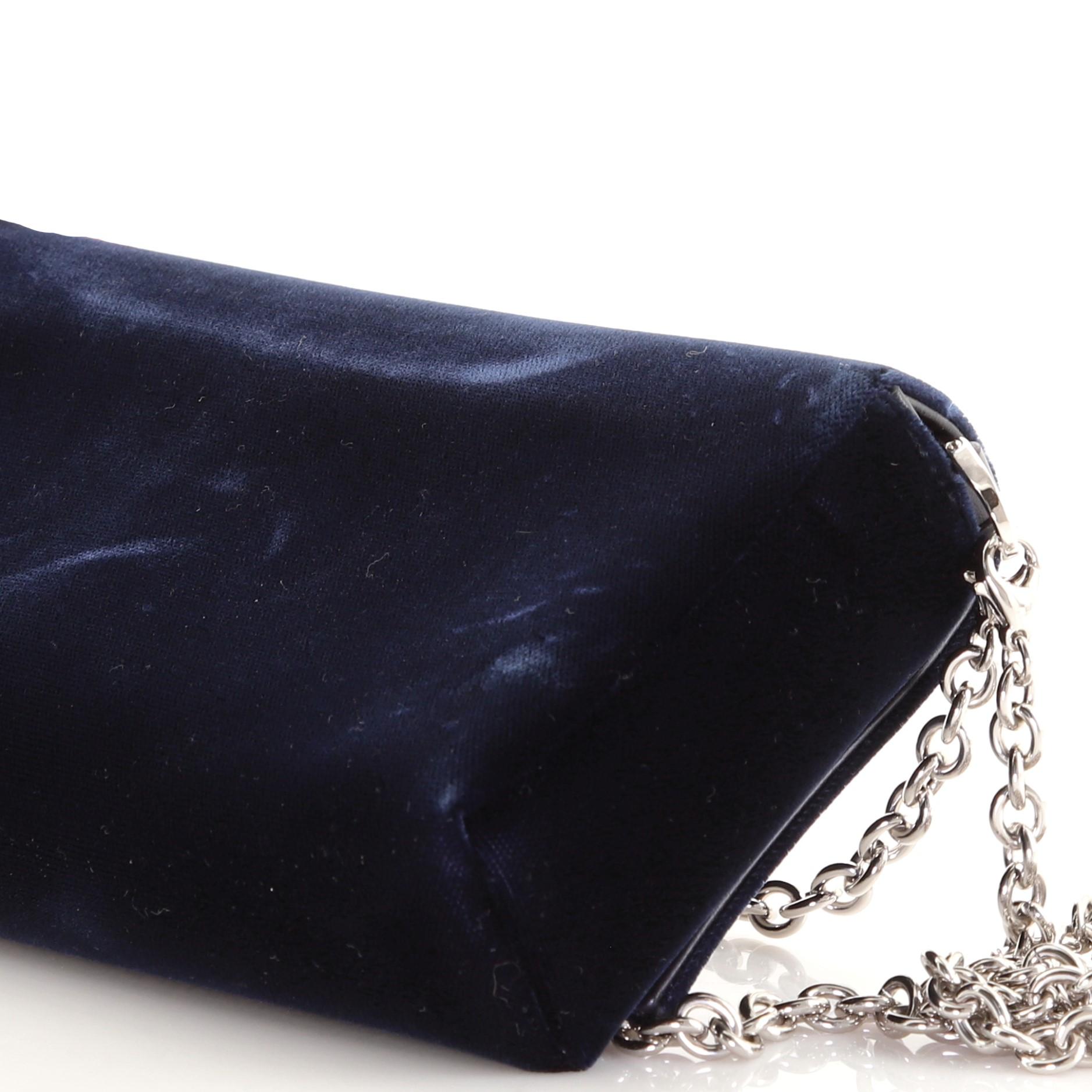 Tom Ford TF Chain Clutch Velvet with Crystals 1