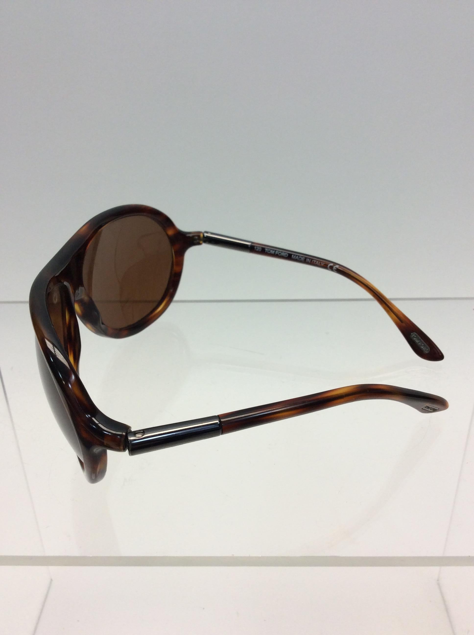 Black Tom Ford Tortoise Sunglasses For Sale